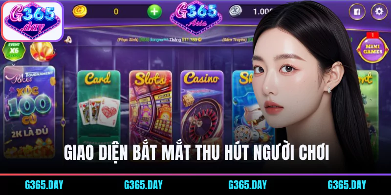 Giao diện G365 lạ mắt thu hút người chơi